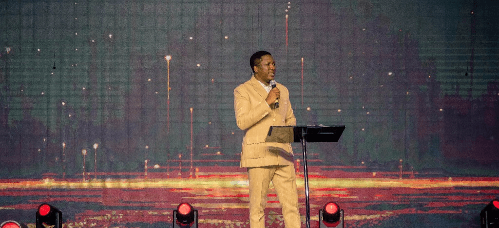 Pastor Caleb Dada teaching at WordFeast