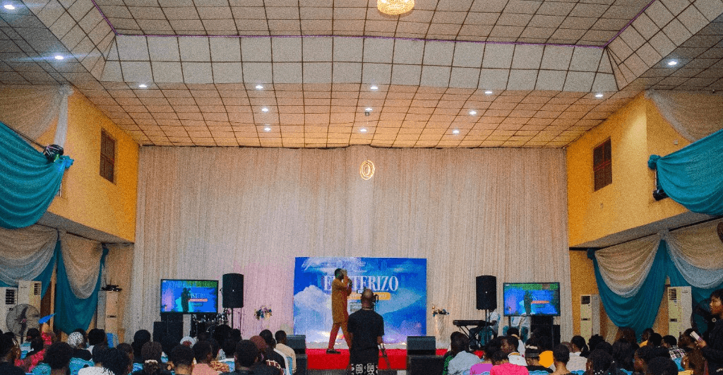 Wide view of a CDM campus meeting in session